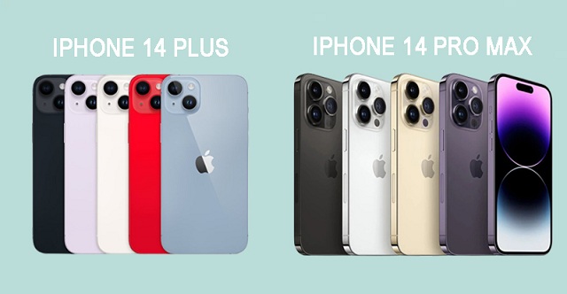So sánh màu sắc giữa iPhone 14 Plus và iPhone 14 Pro Max