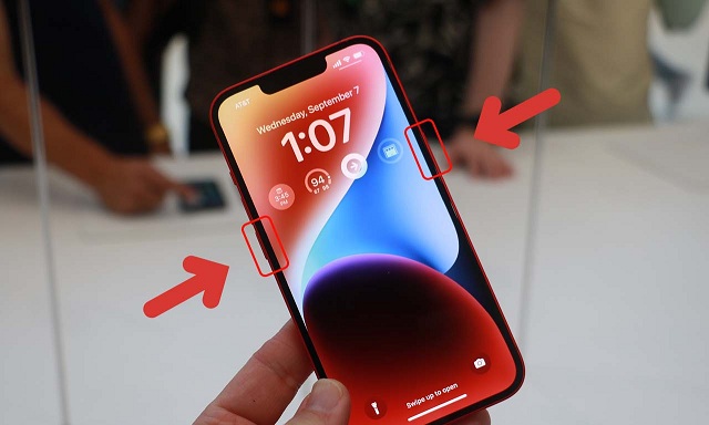 Sử dụng phím cứng để tắt nguồn iPhone 14 nhanh chóng