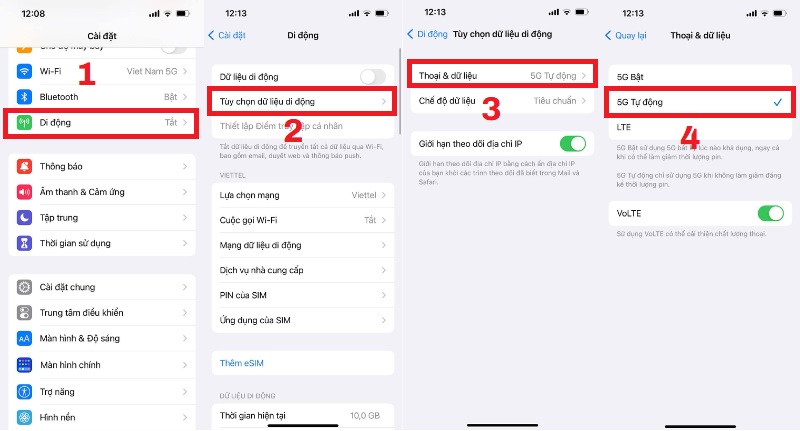 Tắt kết nối mạng 5G để tiết kiệm pin cho iPhone 14 Pro Max
