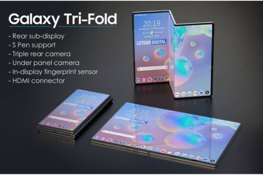 Dự báo mẫu Smartphone gập ba đầu tiên sẽ ra mắt vào năm 2025