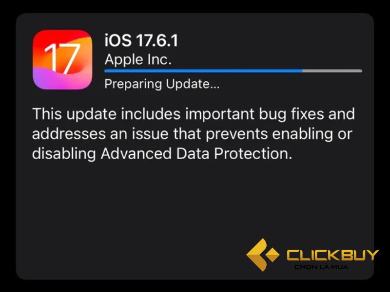 Apple ra mắt bản cập nhật iOS 17.6.1 với các bản sửa lỗi quan trọng
