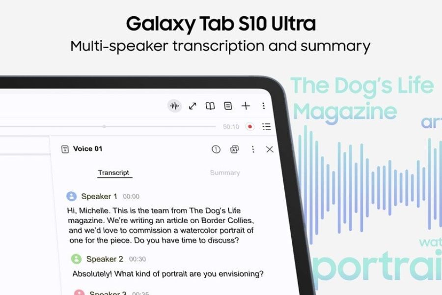 Tính năng AI độc quyền trên dòng Galaxy Tab S10
