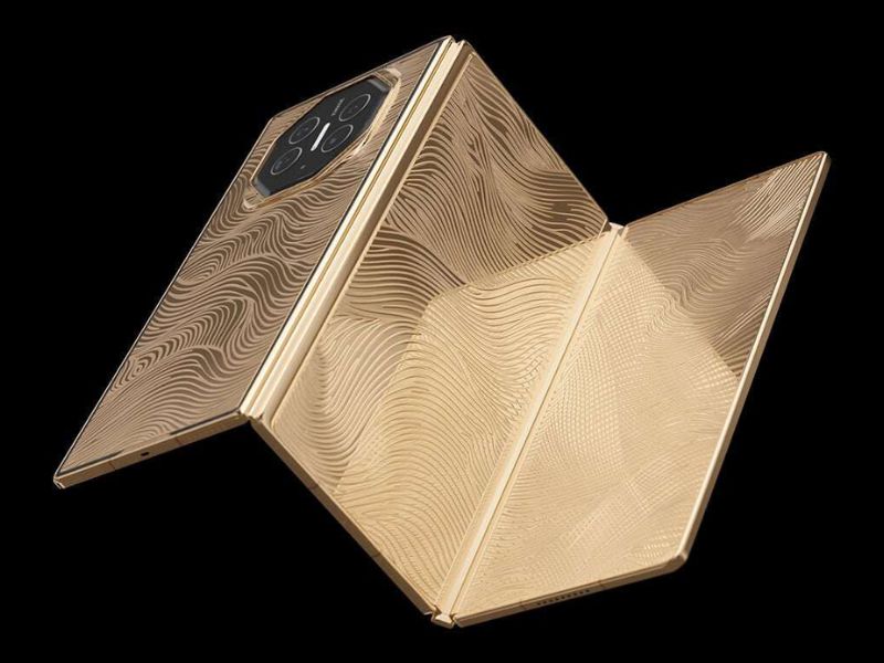 Huawei Mate XT Ultimate tùy chỉnh của Caviar: Điện thoại mạ vàng 24K trị giá hơn 15.000 USD