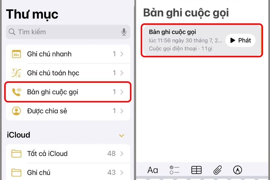 Quản lý và tìm kiếm bản ghi âm cuộc gọi