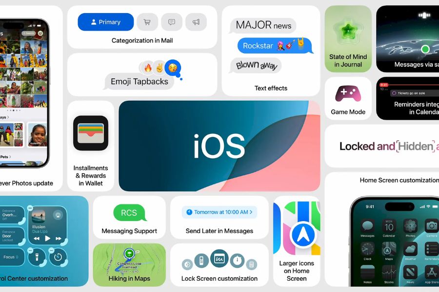iOS 18, iPadOS 18 và macOS Sequoia: Cập nhật hệ điều hành mới