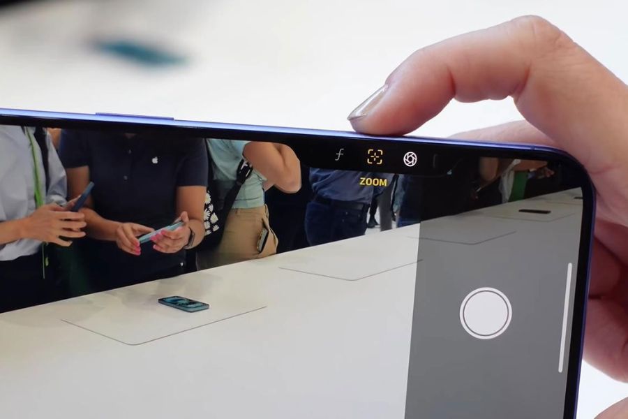 Cách sử dụng Camera Control: Nhấn nhẹ