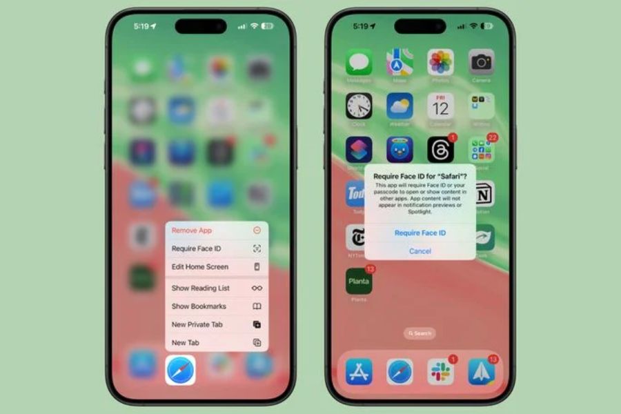 iOS 18 sắp ra mắt: Khóa ứng dụng bằng Face ID hoặc Touch ID