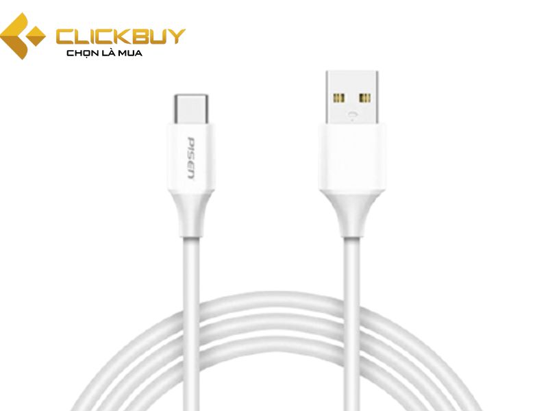 tìm hiểu về cáp sạc Type-C Pisen Braided 1.2m