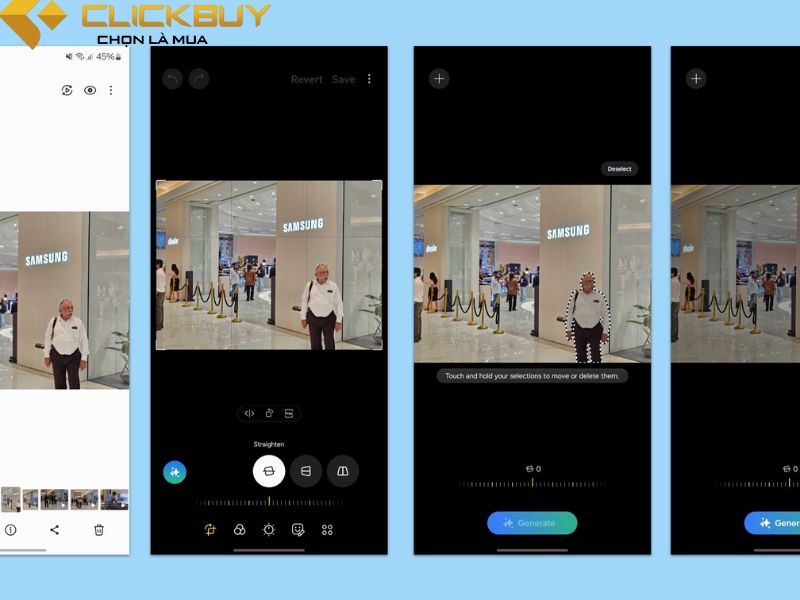 tính năng AI trên Samsung: Generative Edit