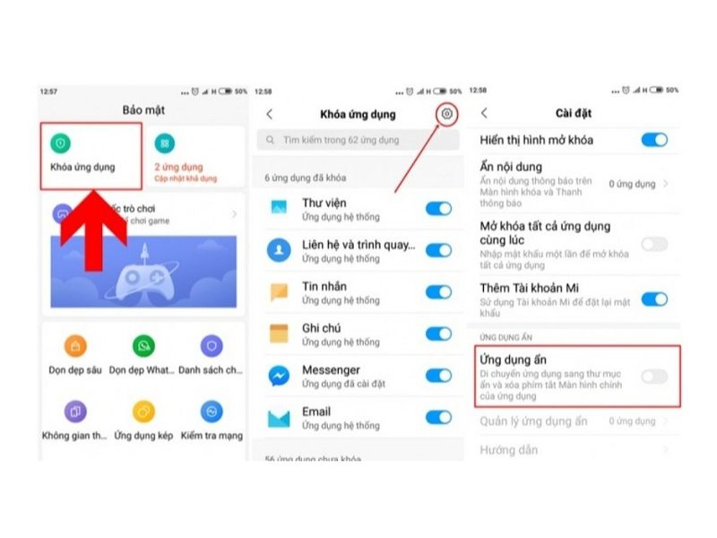 Ẩn ứng dụng trên Xiaomi và Redmi