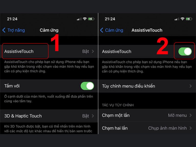 Cách bật chạm 2 lần tắt màn hình trên iPhone