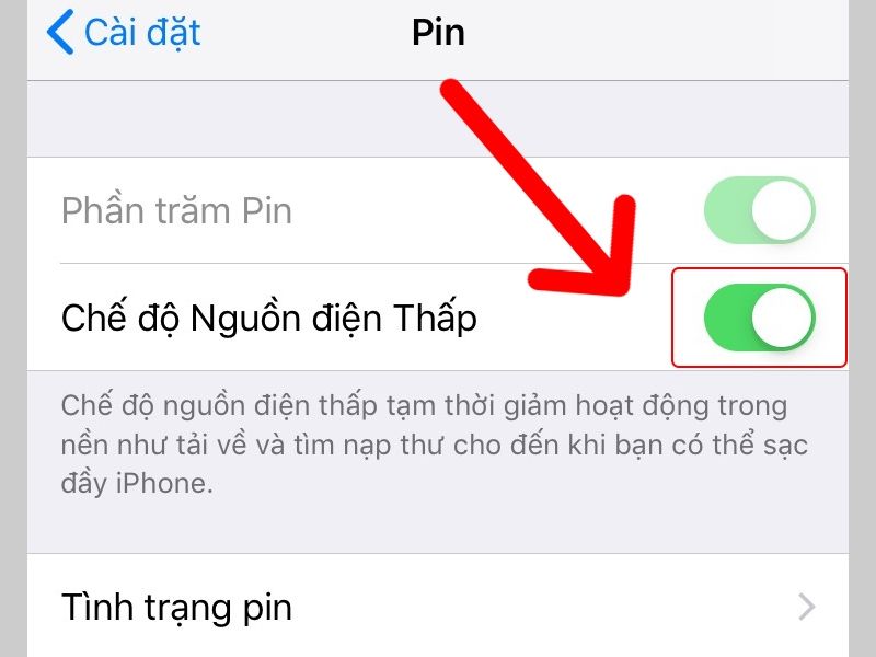 Tối ưu thời lượng pin với chế độ tiết kiệm