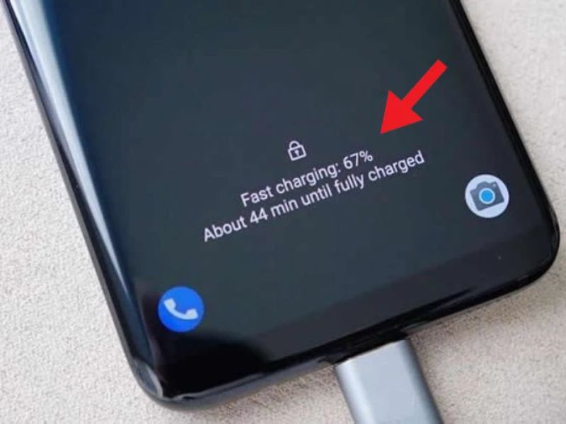 Hiển thị phần trăm pin Samsung