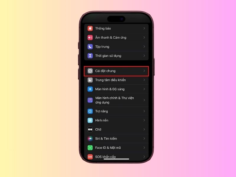 Bước 1: Truy cập ứng dụng Cài đặt trên iPhone