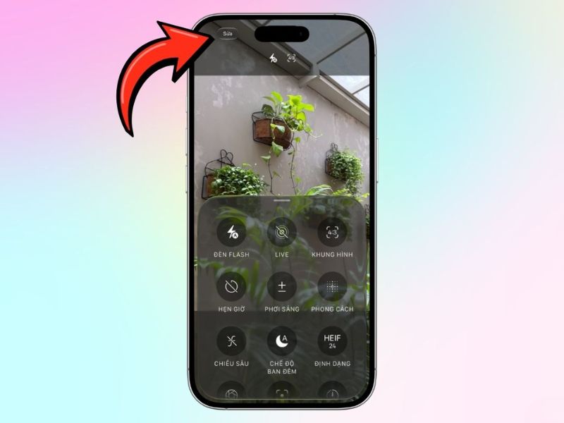 Bước 2: Chọn Sửa để tiến hành tùy chỉnh công cụ