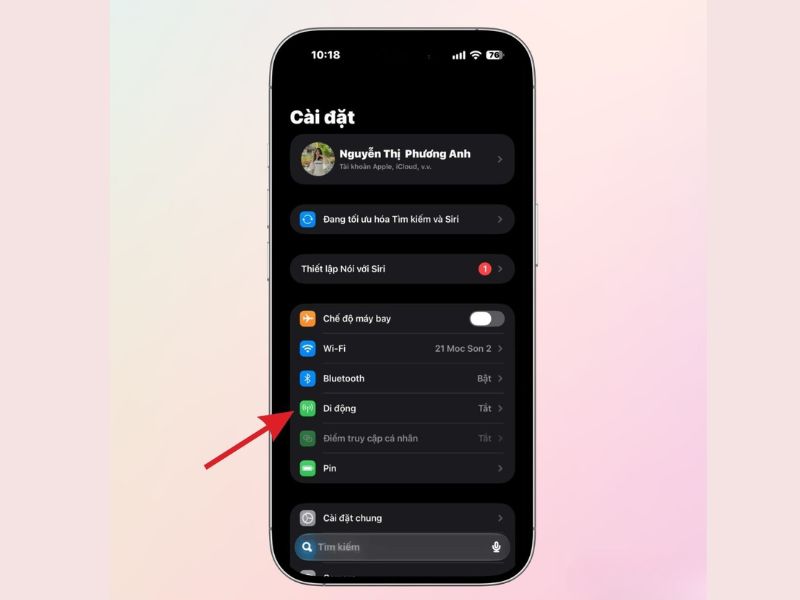 Bước 2: Quét mã QR của nhà mạng