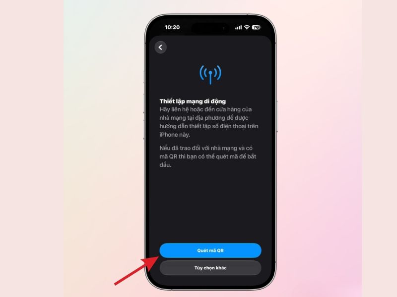 Bước 3: Xác nhận và kích hoạt eSIM