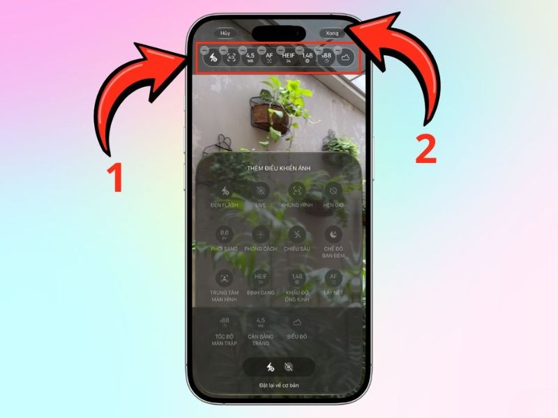 Bước 4: Điều chỉnh thứ tự công cụ trên thanh điều khiển