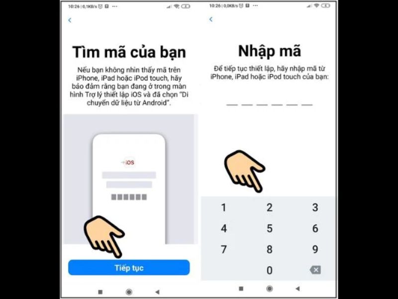 Nhập mã trên điện thoại Xiaomi