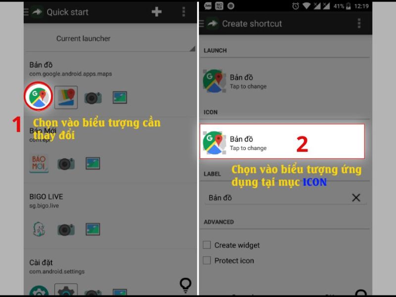 Hướng dẫn đổi hình ứng dụng trên điện thoại Samsung