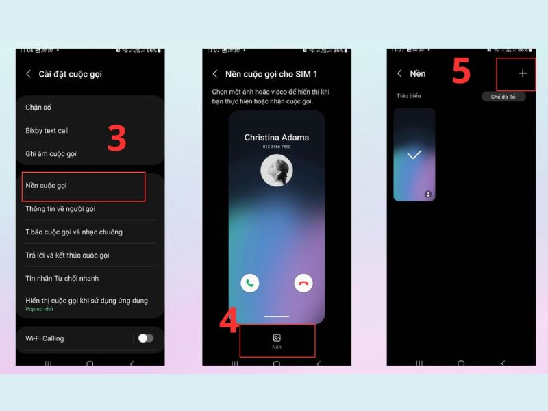 Hướng dẫn thay đổi nền cuộc gọi cho điện thoại Android