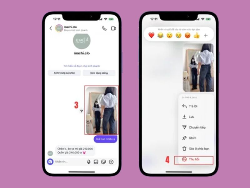 Chi tiết cách thu hồi tin nhắn trên Instagram