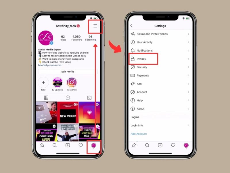 Hướng dẫn cách ẩn người theo dõi trên Instagram bằng iPhone