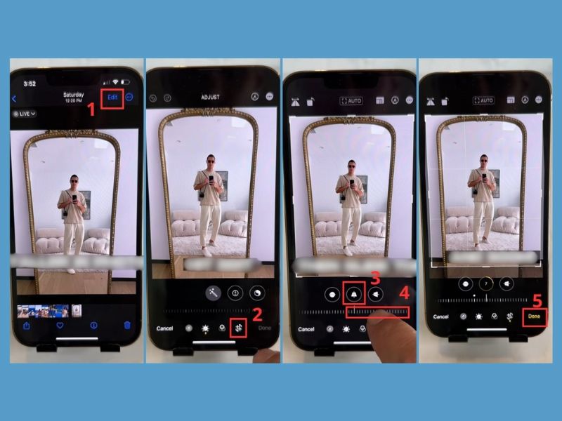 Cách bóp eo và kéo dài chân bằng công cụ có sẵn trên iPhone