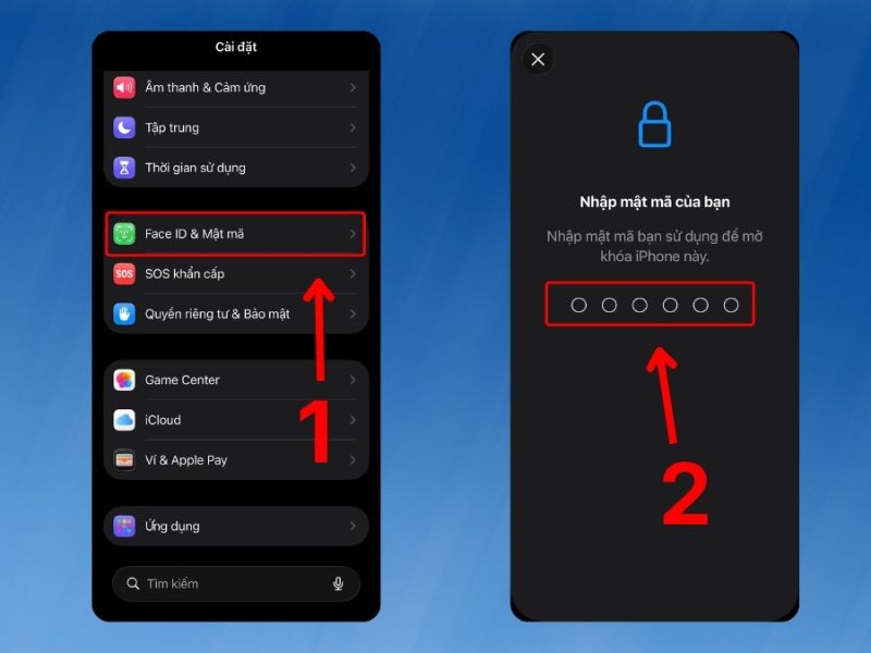 Cách cài FaceID cho iPhone 12 Pro Max