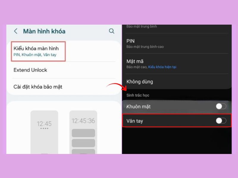 Cách cập nhật vân tay và nhận diện khuôn mặt