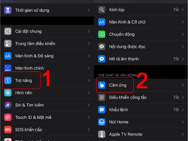 Bật AssistiveTouch trên iPhone