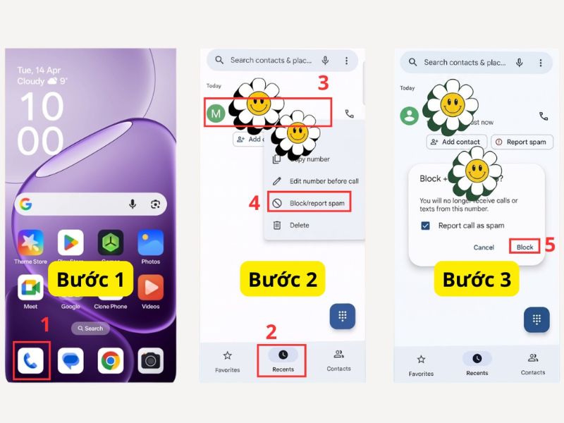 Cách chặn số điện thoại cụ thể trên OPPO