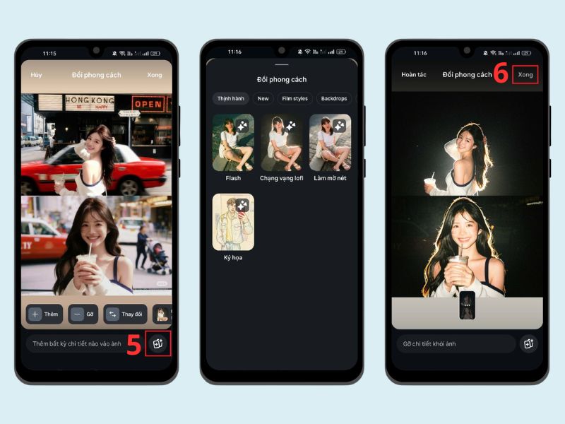 Hoàn tất chỉnh bằng hiệu ứng Flash bằng Meta AI trên Instagram