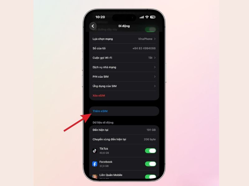 Cách chuyển eSIM từ iPhone cũ sang iPhone 18 Pro Series