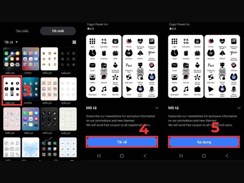 Chỉnh icon ứng dụng trên cài đặt hệ thống