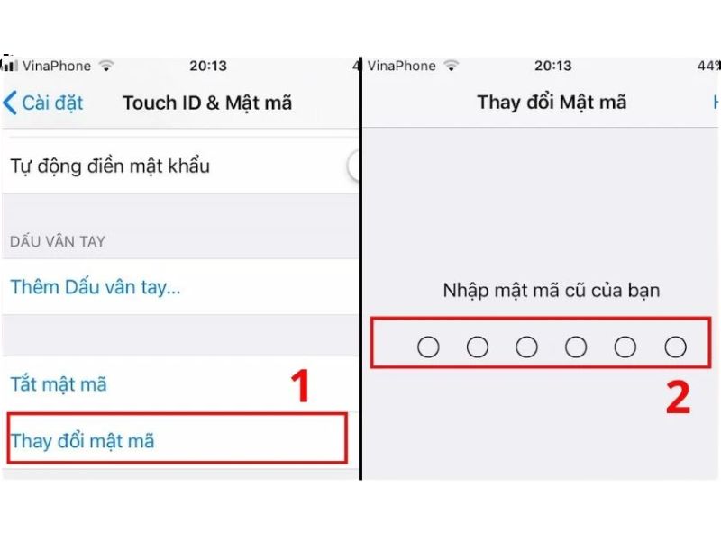Cách đổi mã PIN khóa màn hình iPhone