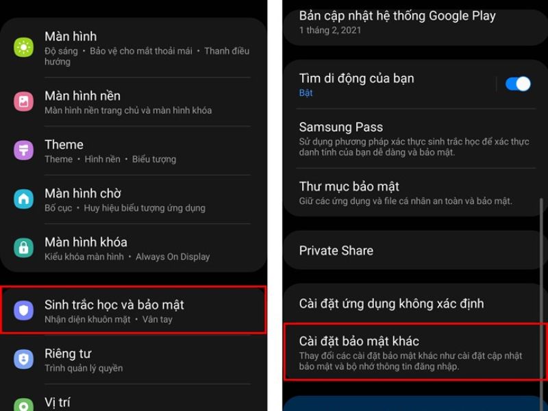 Cách đổi mã PIN trên điện thoại Samsung (One UI)
