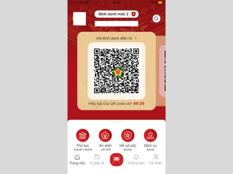 Thêm mã VNeiD trên màn hình chính điện thoại Android