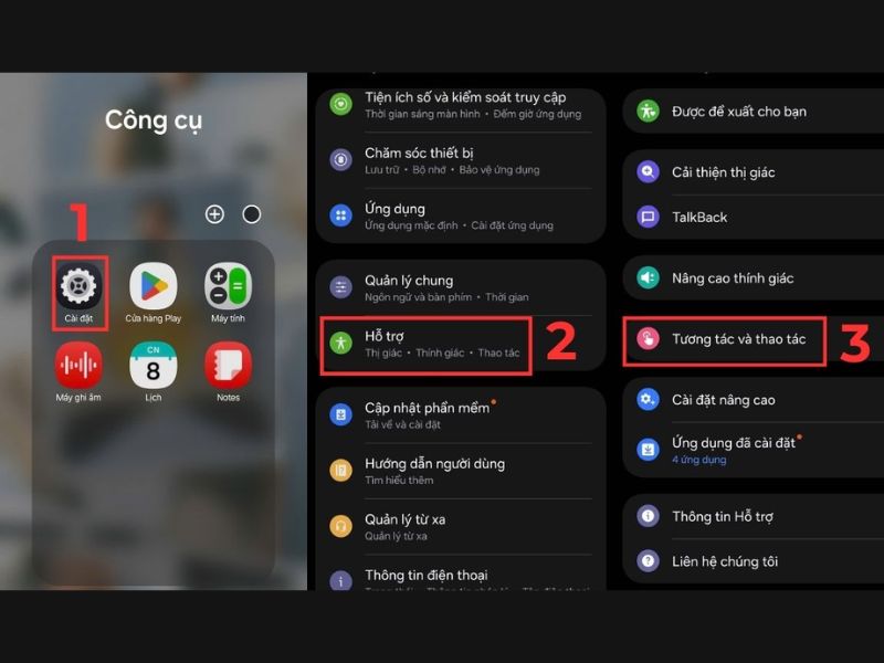 Cách đưa nút chụp màn hình ra ngoài Samsung