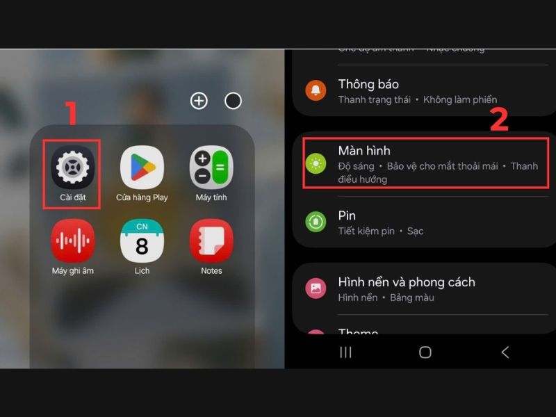 Hướng dẫn đưa nút chụp ra ngoài màn hình ở điện thoại Samsung