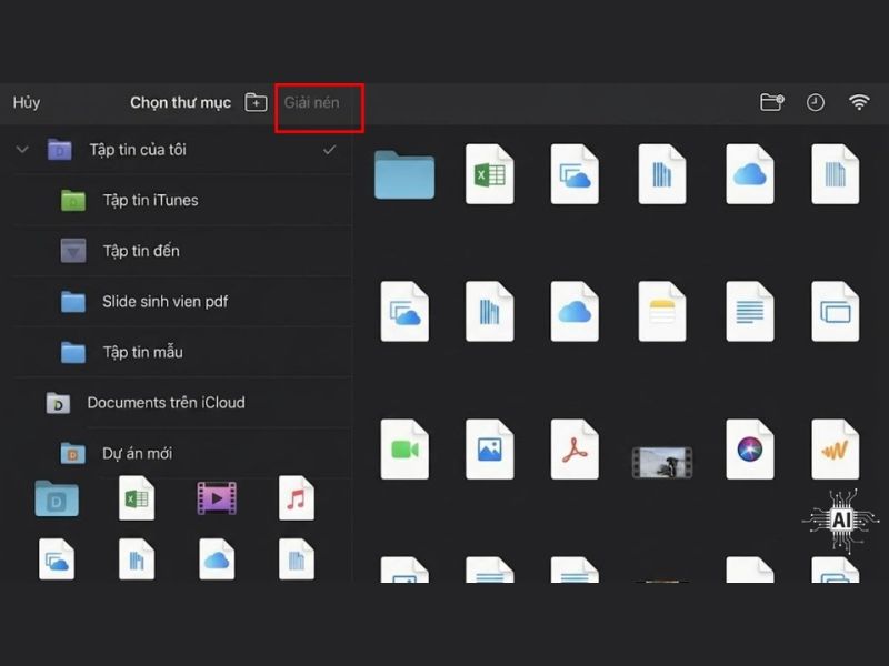 Cách giải nén file RAR trên iPad bằng ứng dụng Documents
