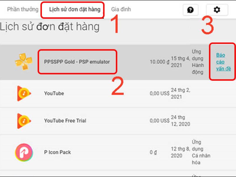 Cách hoàn tiền CH Play trên máy tính