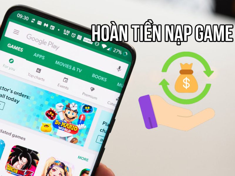 Cách hoàn tiền vật phẩm trong game hoặc mua hàng trong ứng dụng