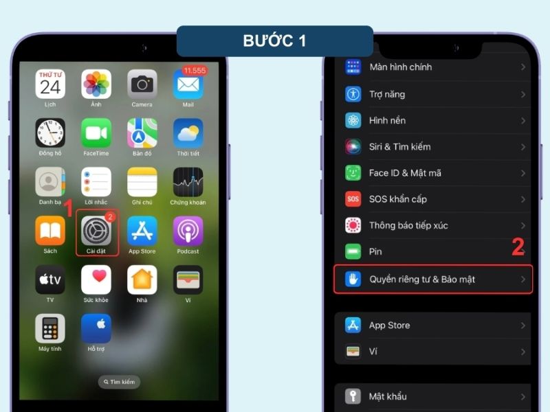 Tắt quyền truy cập định vị trên iPhone