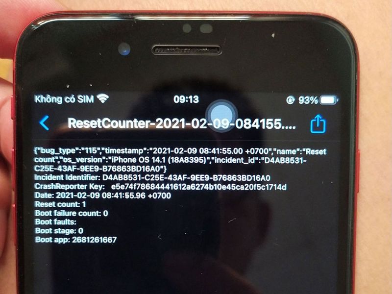 Cách kiểm tra iPhone có gặp lỗi Reset Counter hay không