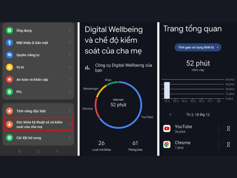Các bước kiểm tra thời gian sử dụng trên OPPO