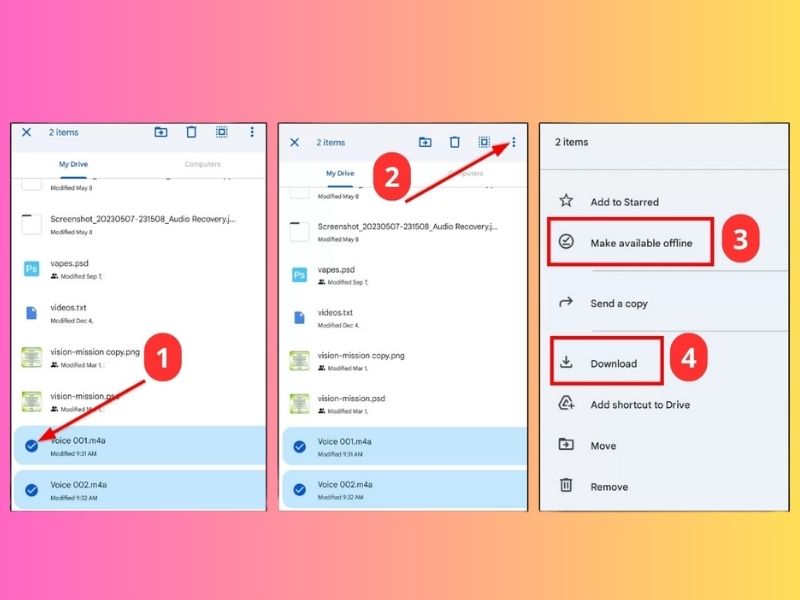 Cách lấy lại ghi âm Samsung từ Google Drive