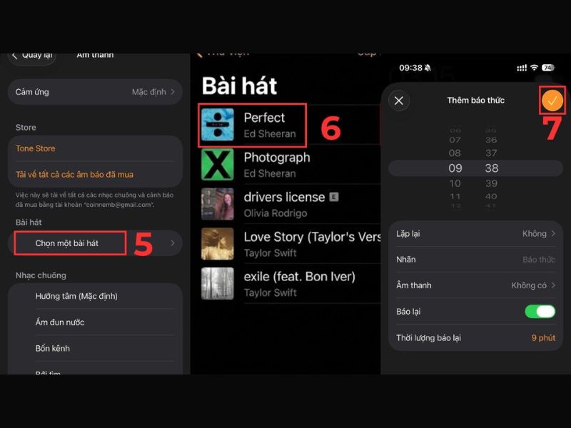 Cài nhạc báo thức bằng nhạc Tiktok