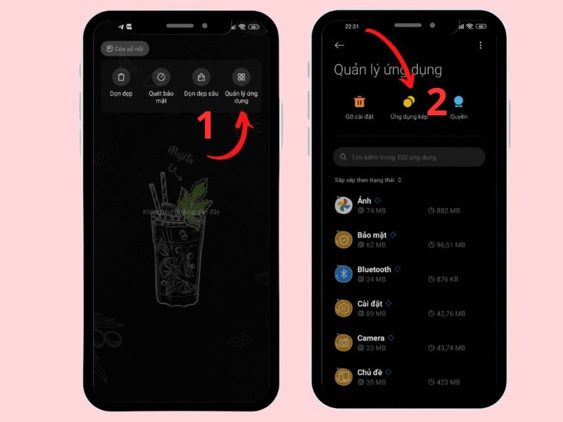 Tạo ứng dụng kép trên Xiaomi
