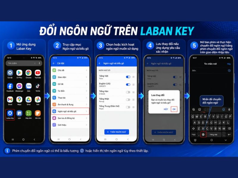 Đổi ngôn ngữ bàn phím trên Laban Key